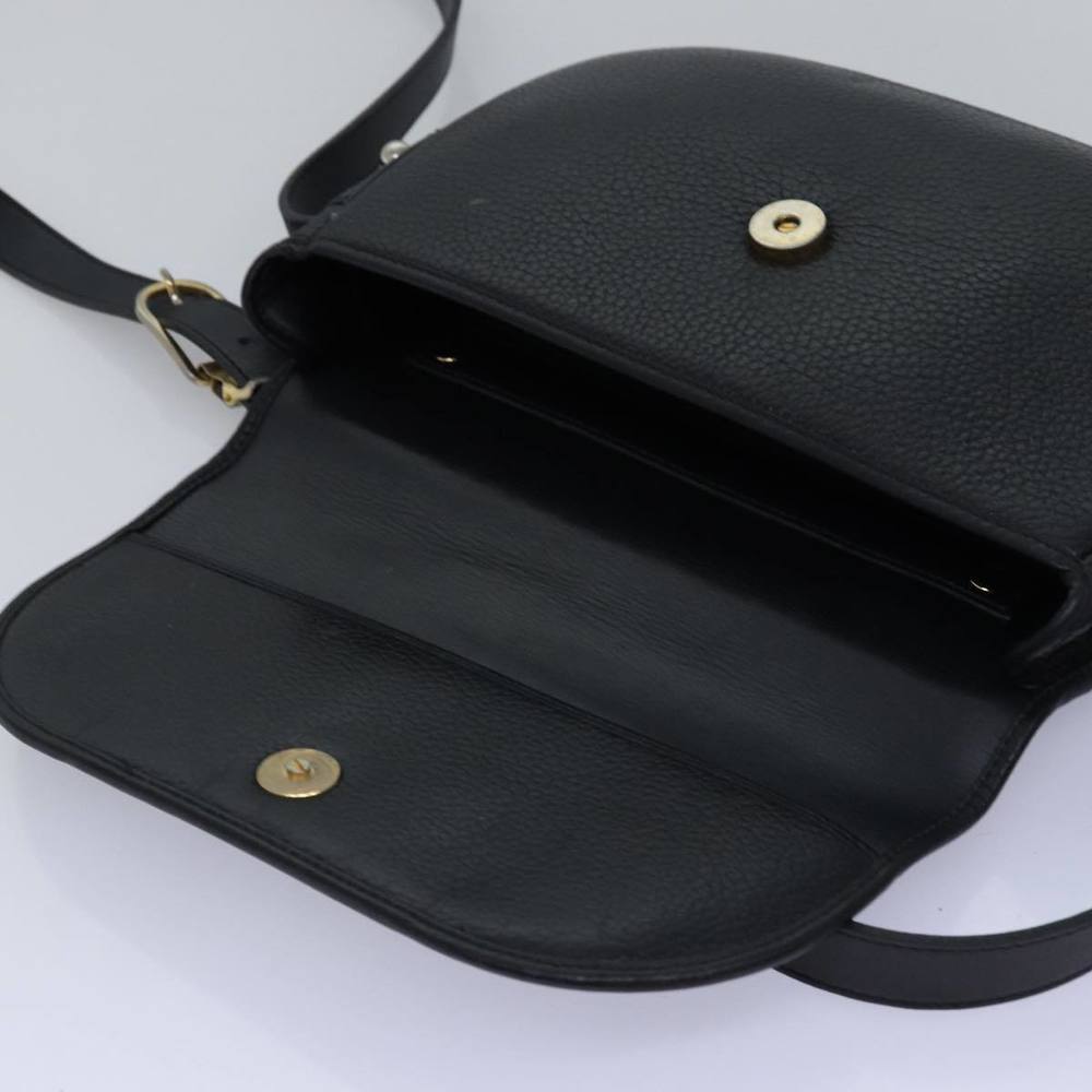 Christian Dior Shoulder Bag Leather Black Auth bs14945 - Picture 10 of 16